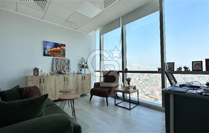 Folkart Towers'da Kiralık Eşyasız 179m2 Şehir Manzaralı Ofis