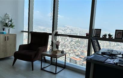 Folkart Towers'da Kiralık Eşyasız 179m2 Şehir Manzaralı Ofis