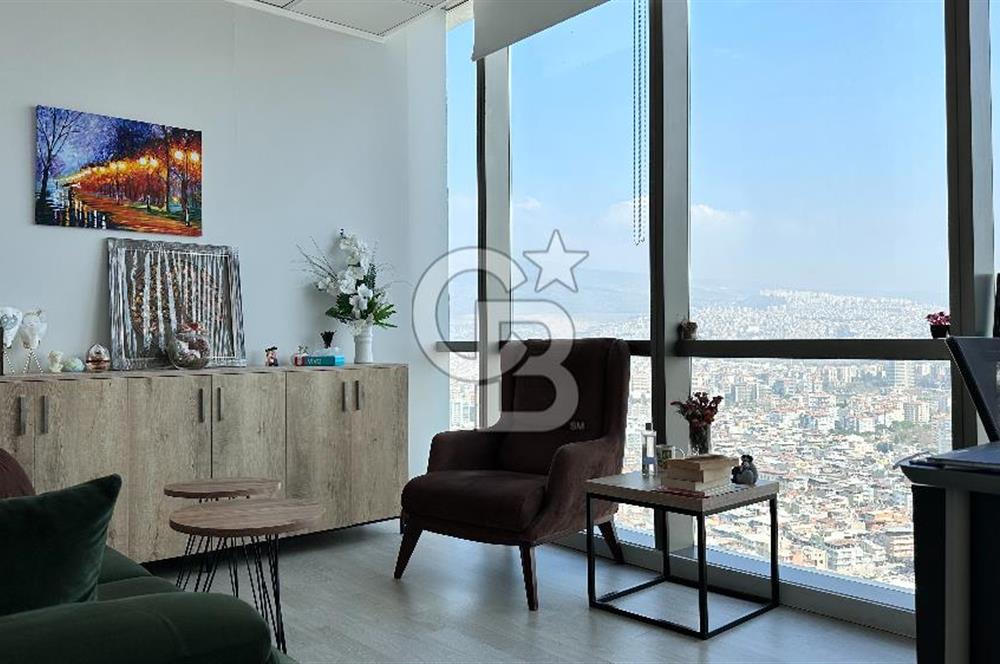 Folkart Towers'da Kiralık Eşyasız 179m2 Şehir Manzaralı Ofis