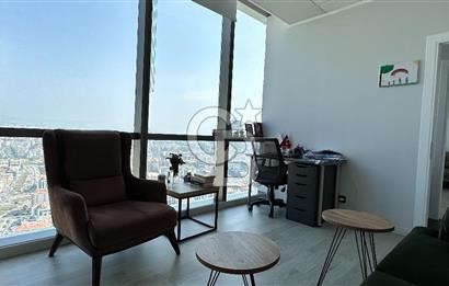 Folkart Towers'da Kiralık Eşyasız 179m2 Şehir Manzaralı Ofis