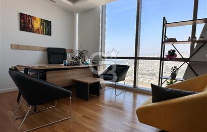 Folkart Towers'da Kiralık Eşyasız 179m2 Şehir Manzaralı Ofis