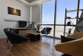 Folkart Towers'da Kiralık Eşyasız 179m2 Şehir Manzaralı Ofis