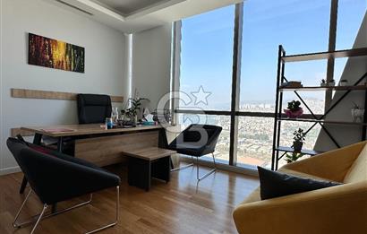 Folkart Towers'da Kiralık Eşyasız 179m2 Şehir Manzaralı Ofis