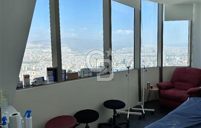 Folkart Towers'da Kiralık Eşyasız 179m2 Şehir Manzaralı Ofis
