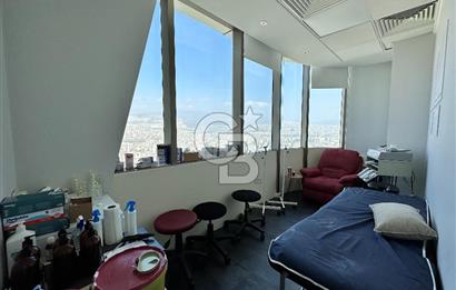 Folkart Towers'da Kiralık Eşyasız 179m2 Şehir Manzaralı Ofis