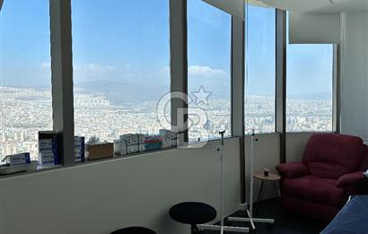 Folkart Towers'da Kiralık Eşyasız 179m2 Şehir Manzaralı Ofis