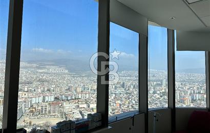 Folkart Towers'da Kiralık Eşyasız 179m2 Şehir Manzaralı Ofis