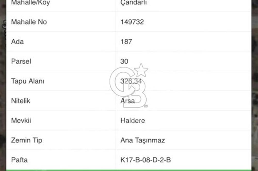 JASSE'DEN İZMİR ÇANDARLI'DA VİLLA İMARLI ARSA
