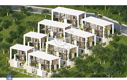 KARABURUN SAİP'DE TERASLI VE BAHÇELİ 3+1 TRİPLEKS VİLLALAR