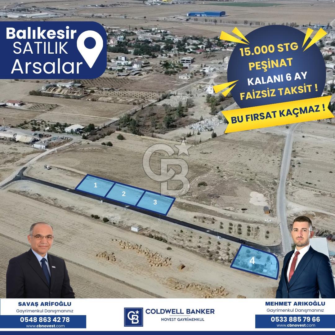 Balıkesir'de Yatırımlık Arsa Fırsatı !!! %25 Peşinat, 6 Ay Doğrudan Firmaya Vade İmkanıyla !!