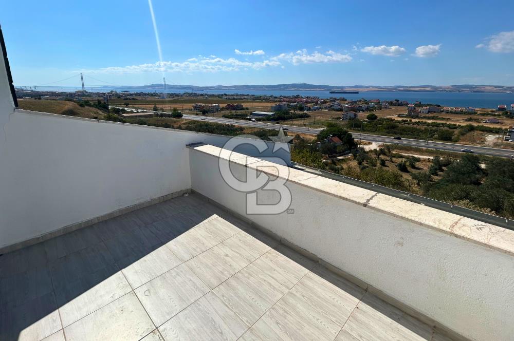 Lapseki Çardak'ta Boğaz ve Köprü Manzaralı Kiralık Bahçeli Villa