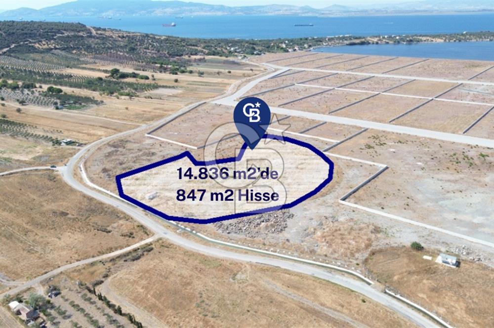 Çaltılıdere YATEK İçinde 0,40 Sanayi İmarlı 847 m2 Satılık Hisse