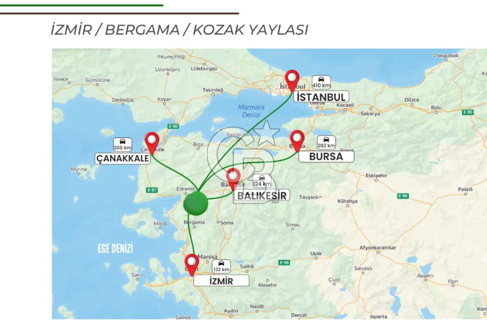 İzmir Bergama Kozak Yaylası'nda 200 m² BahçeTiny House-Karavan