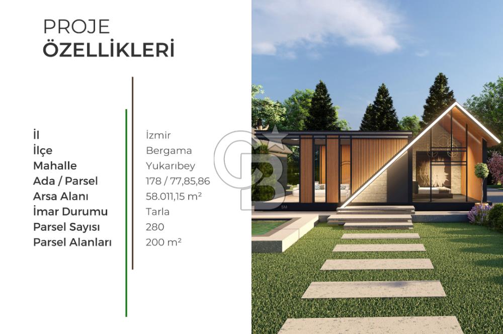 İzmir Bergama Kozak Yaylası'nda 200 m² BahçeTiny House-Karavan