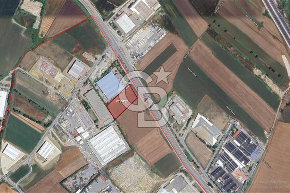 Çatalca Gümrük Yoluna Cephe 7.273 m² Kiralık Arsa Lojistik/Depo