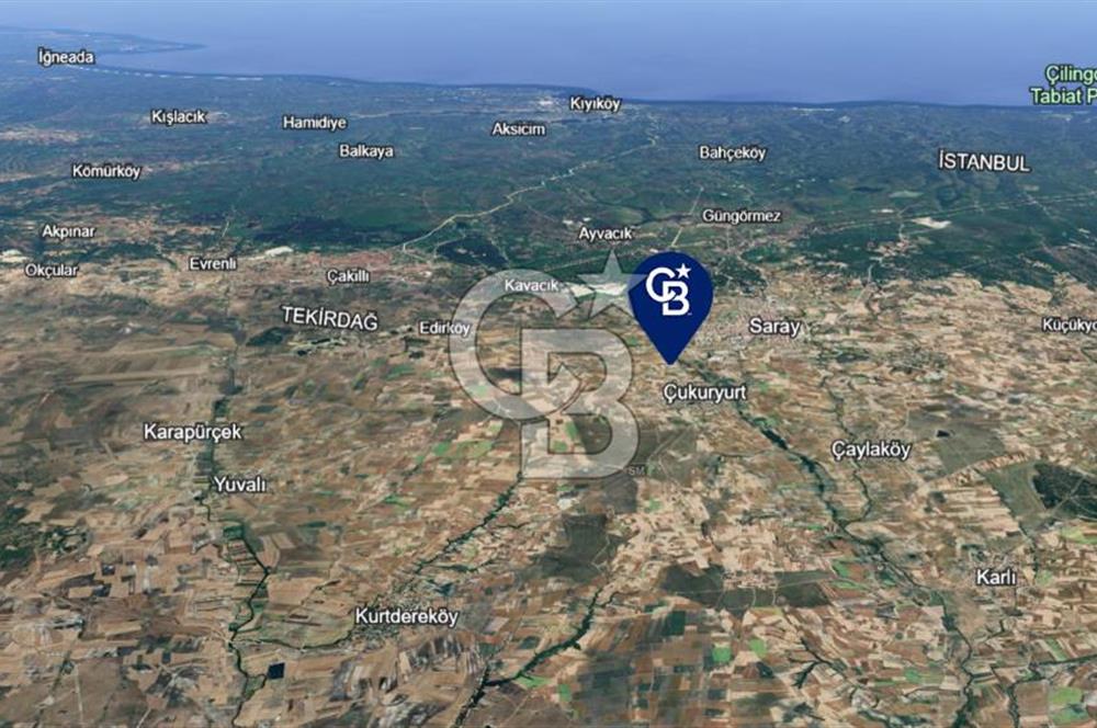 TEKİRDAĞ SARAY'A BAĞLI ÇUKURYURT KOYÜNDE SATILIK TARLA