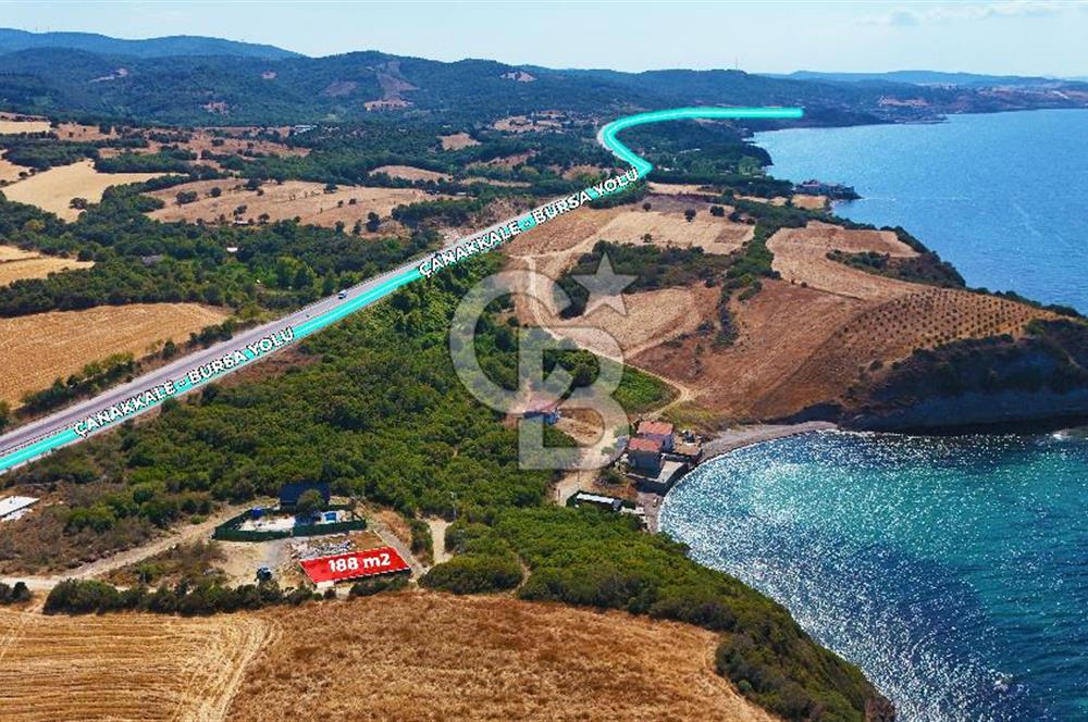 Lapseki Gürecide Boğaz Manzaralı Yatırımlık Tarla 188 m²