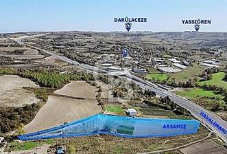 ÇATALCA KIZILCAALİDE 11.201 m² HAVALİMANI YOLU CEPHELİ ARSA