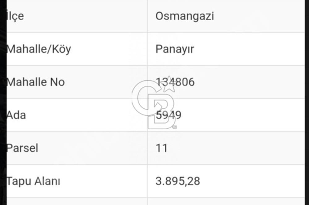 BURSA OSMANGAZİ YALOVA YOLU SATILIK TİCARİ-DEPOLAMA İMARLI ARSA