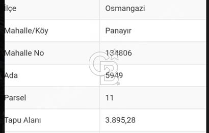 BURSA OSMANGAZİ YALOVA YOLU SATILIK TİCARİ-DEPOLAMA İMARLI ARSA
