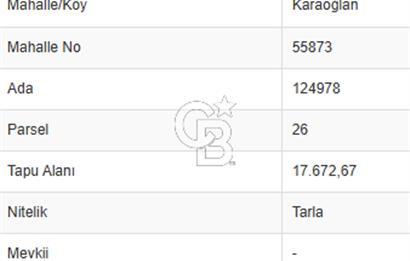 GÖLBAŞINDA İMARA SINIR SATILIK TARLA