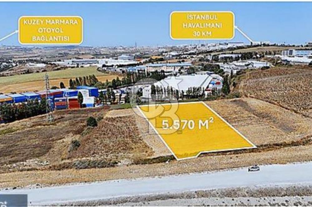 ARNAVUTKÖY ÖMERLİDE 5.570 M² TİCARİ İMARLI KİRALIK ARSA