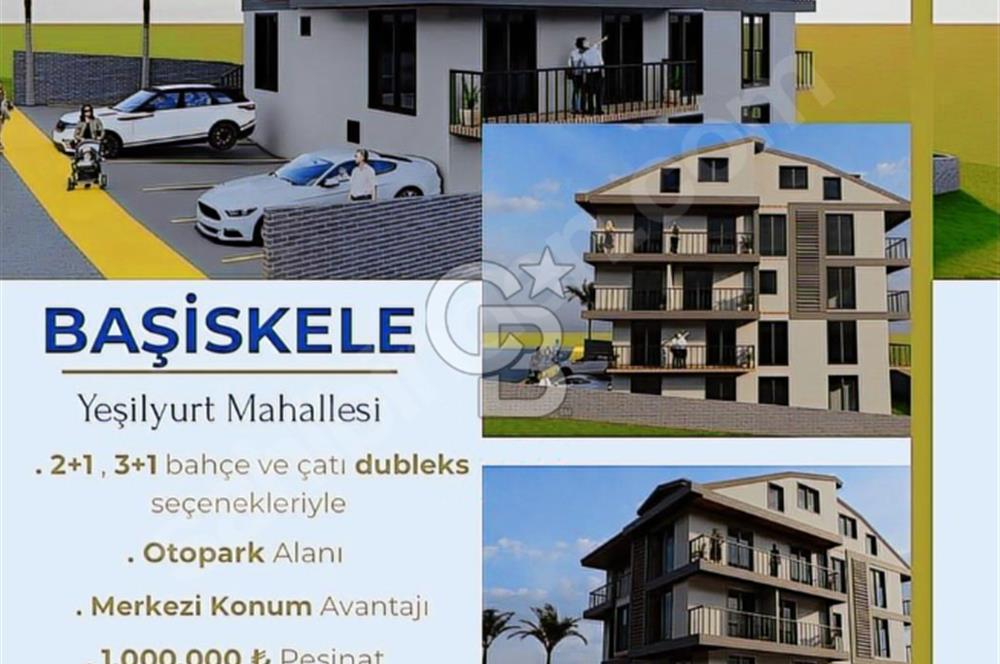 Yeşilyurt Mahallesin de Projeden Satılık 2+1 Bahçe Dubleks Daire