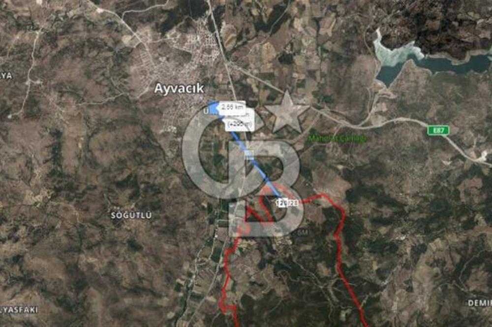 ÇANAKKALE AYVACIK ASSOS SAZLIDA İMARLI 8.162 M² SATILIK ARSA