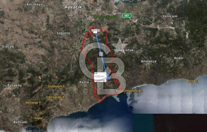 ÇANAKKALE AYVACIK ASSOS SAZLIDA İMARLI 8.162 M² SATILIK ARSA