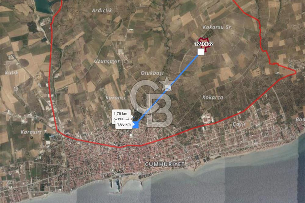 Tekirdağ Şarköy Camikebir Mahallesinde Yola Cepheli Yatırımlık Arsa