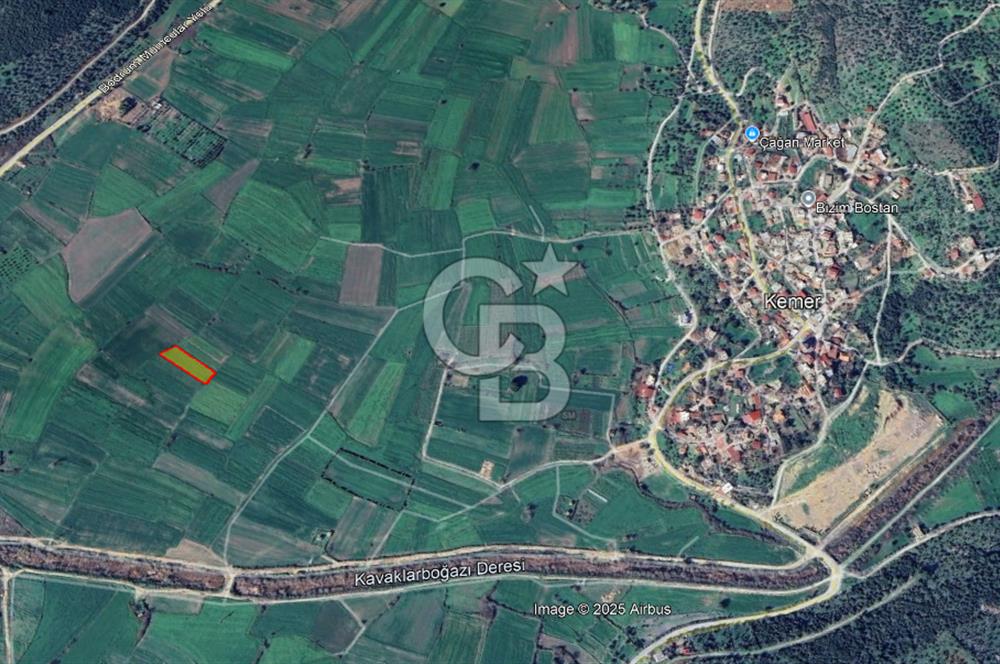 Bodrum Kemer’de satılık 1846 metrekare tarla.