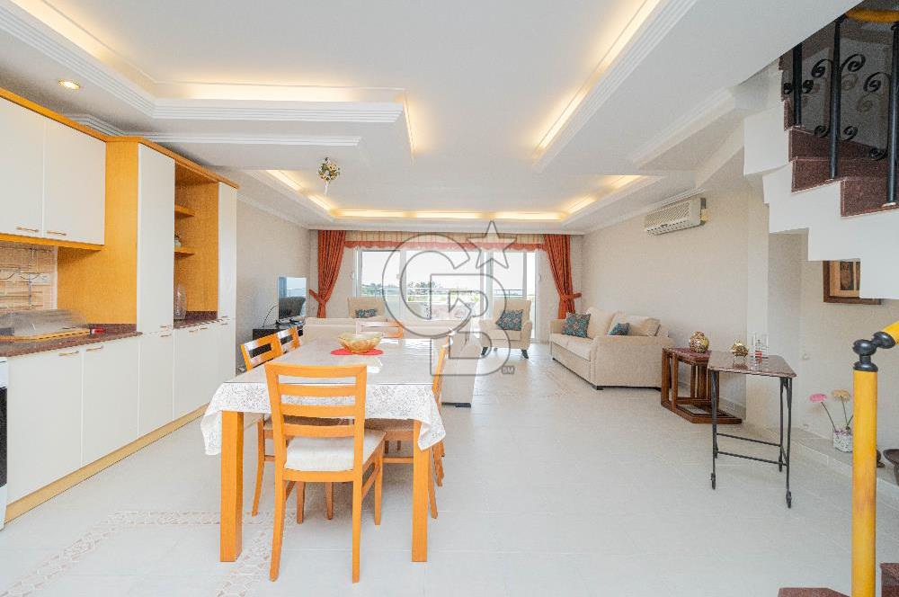 KUNDU'DA DENİZ MANZARALI KİRALIK EŞYALI 3+1 DUBLEKS DAİRE