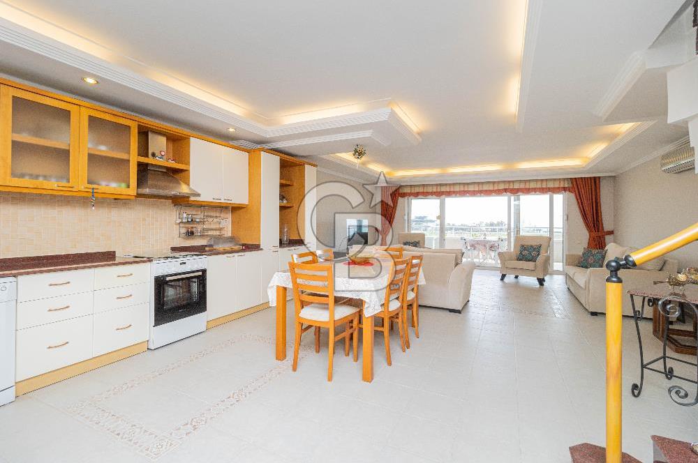KUNDU'DA DENİZ MANZARALI KİRALIK EŞYALI 3+1 DUBLEKS DAİRE