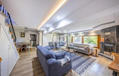 Kahramandere’de 300 m² Net Kullanımlı, Şömineli 5+1 Lüks Villa – Özel Kış Bahçeli