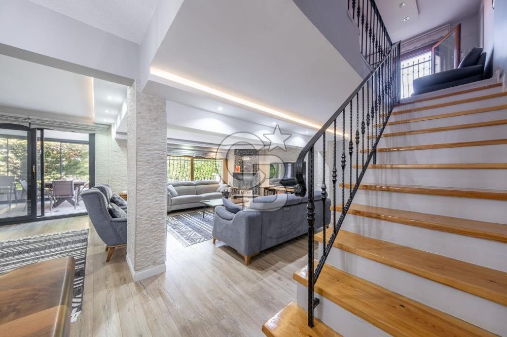 Kahramandere’de 300 m² Net Kullanımlı, Şömineli 5+1 Lüks Villa – Özel Kış Bahçeli