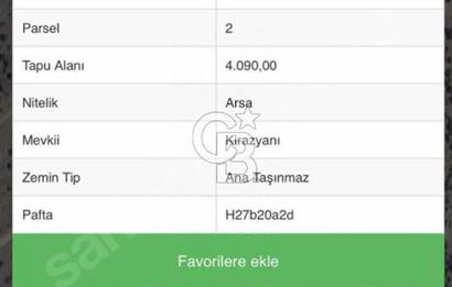 Beypazarı/Karaşar Mah.'de SATILIK Hisseli Arsa 