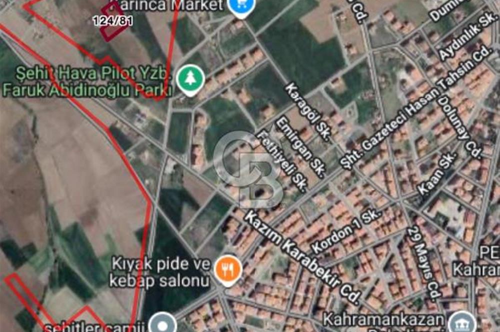 Kahramankazan'da Merkeze Çok Yakın SATILIK Tek Tapu Tarla
