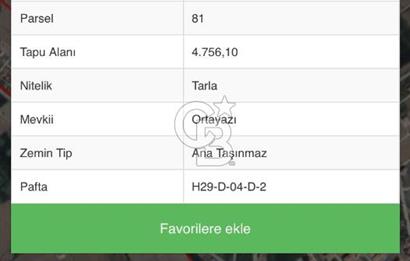 Kahramankazan'da Merkeze Çok Yakın SATILIK Tek Tapu Tarla