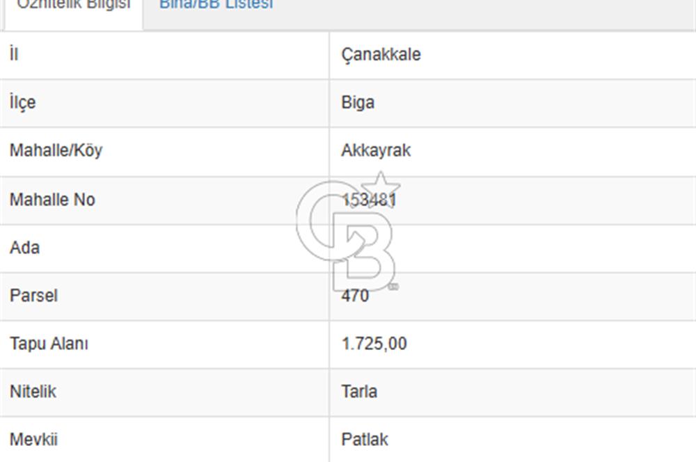 Biga Akkayrakta Resmi Yola Cepheli, Doğa İçinde Yatırımlık