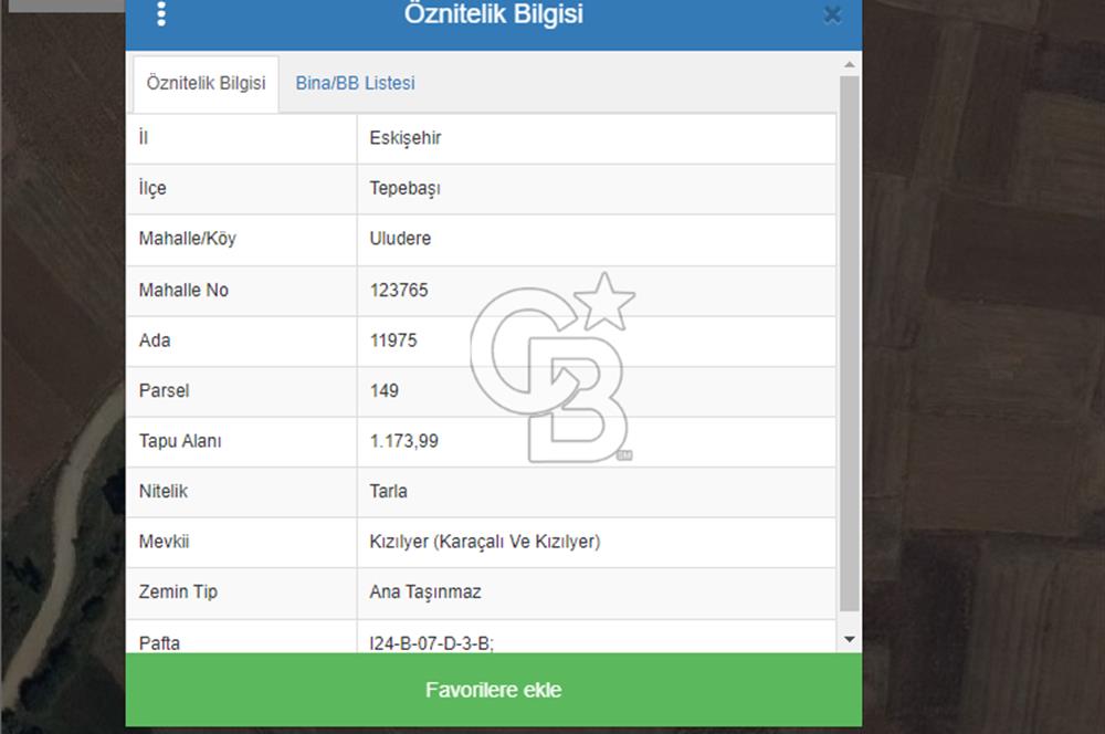 CB CITY'DEN ULUDERENİN EN VERİMLİ YERİNDE SATILIK TARLA