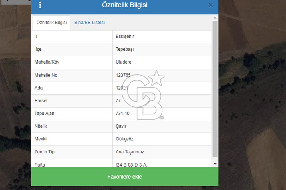 CB CITY'DEN ULUDERE DE SATILIK SULAK ARAZİ