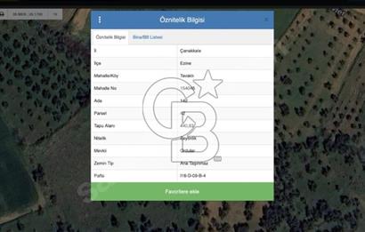 Ezine Tavaklıda Deniz Manzaralı Zeytinlik! Yatırıma Uygun kupon