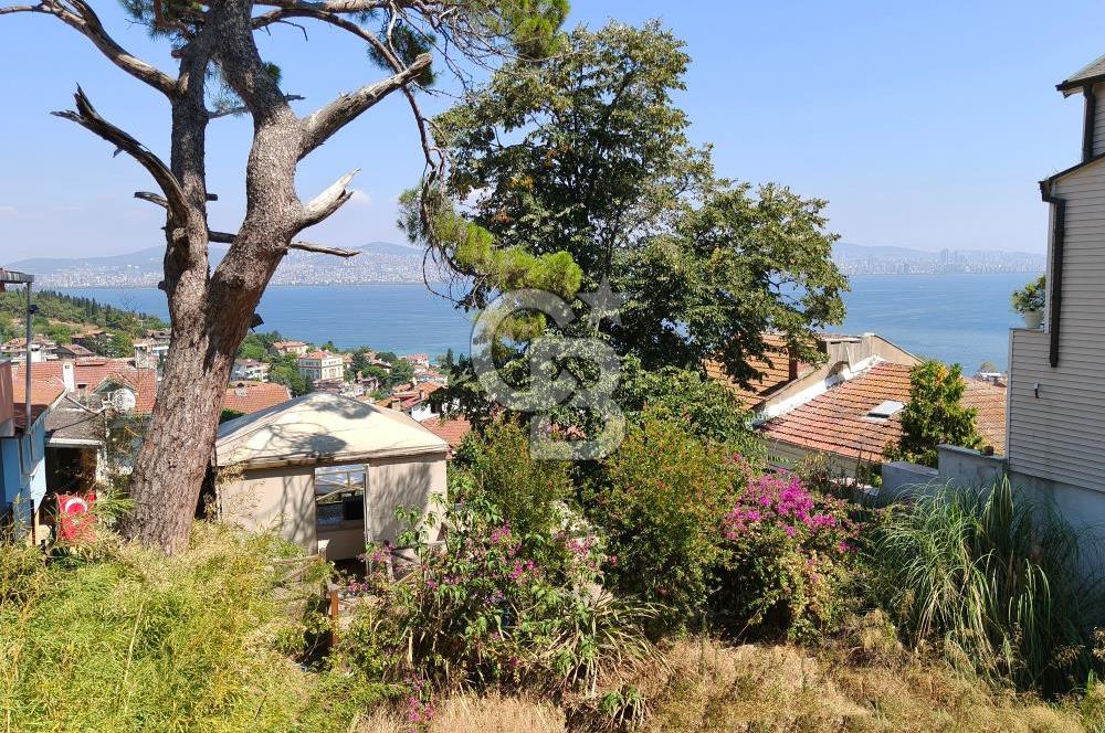 Heybeliada'da Eşsiz Deniz Manzaralı Konaklamalı İmarlı Arsa 