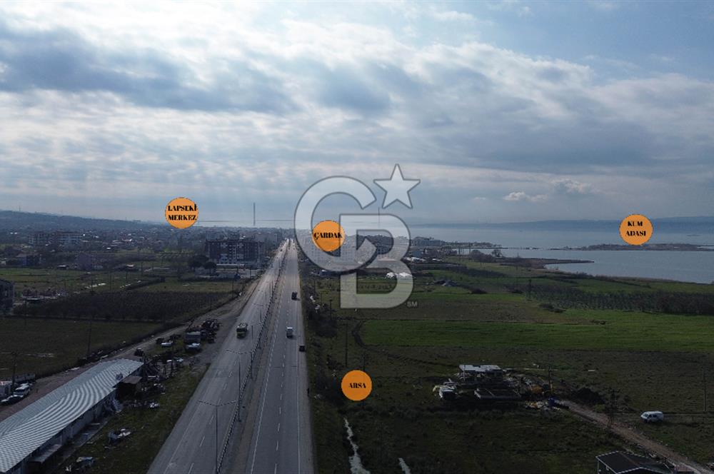 ÇARDAK LAPSEKİ'DE SATILIK YATIRIMLIK ARSA