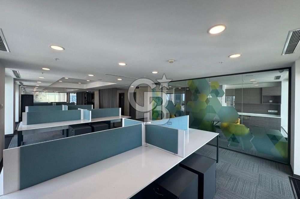 Maslak Sun Plaza 390m2 Dekorasyonlu KDV'li Ofis