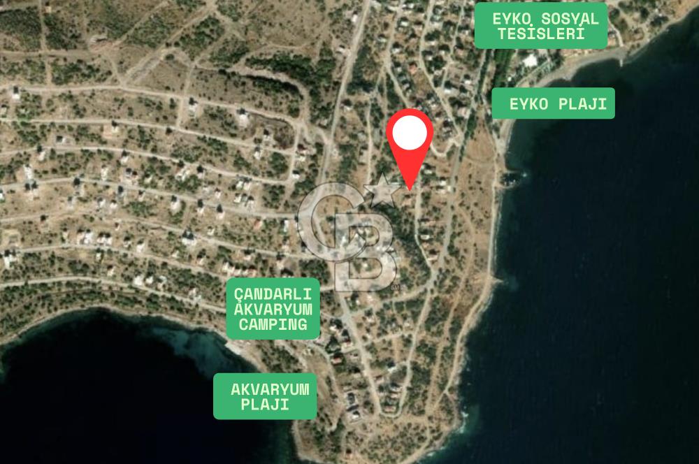 Dikili Çandarlı Eyko'da Satılık Deniz Manzaralı İmarlı Arsa