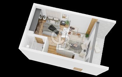 KKTC Girne Casa del Mare Havuz Manzaralı 1+1 Loft Gardenhouse