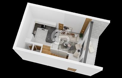 KKTC Girne Casa del Mare Havuz Manzaralı 1+1 Loft Gardenhouse