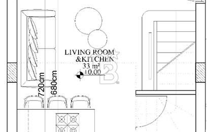 KKTC Girne Casa del Mare Havuz Manzaralı 1+1 Loft Gardenhouse