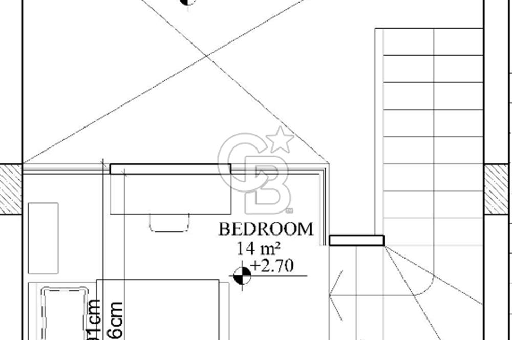 KKTC Girne Casa del Mare Havuz Manzaralı 1+1 Loft Gardenhouse